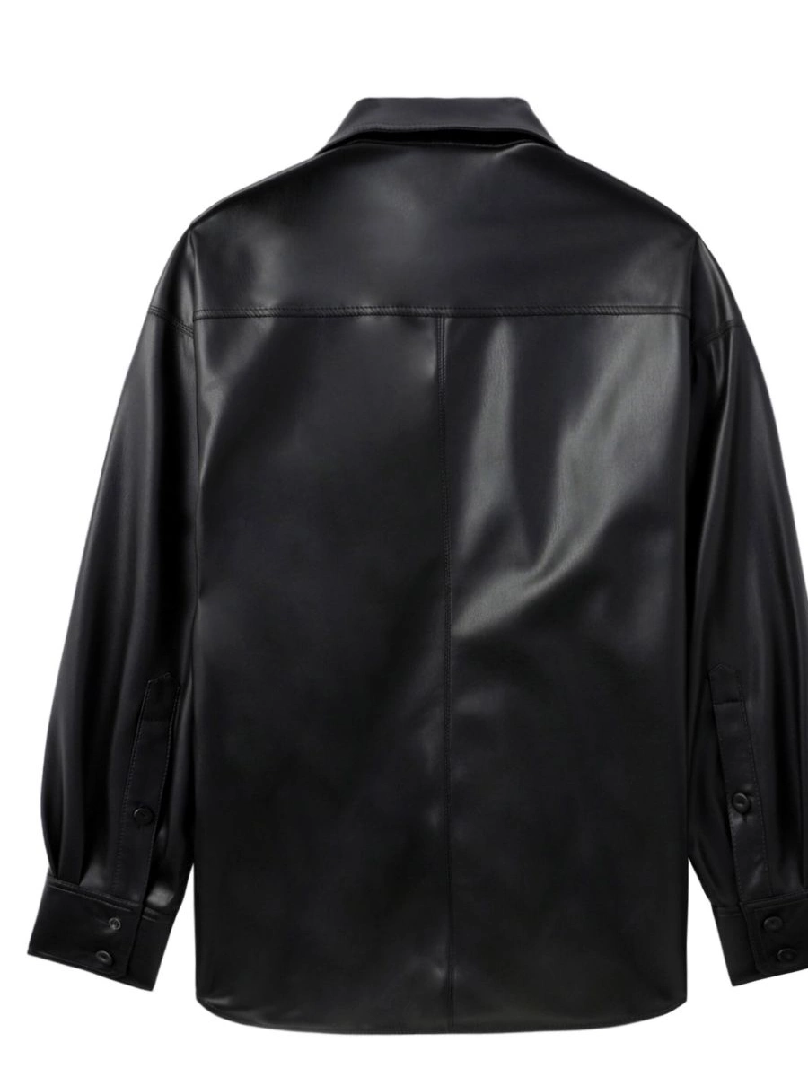 Cheap shirt faux-leather McCartney chest-pocket Stella Women 0629